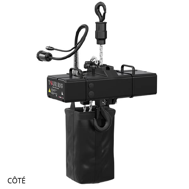 Joel - Gréage motorisé Palan à chaîne Tour Rig 500kg bas voltage sac à chaîne

