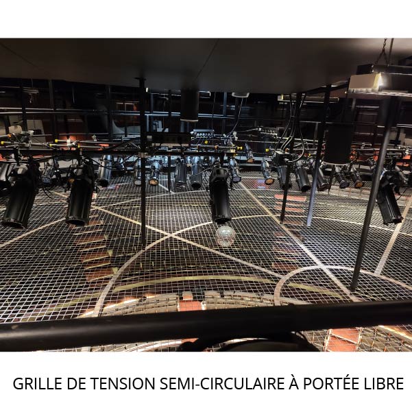Joel Rigging Plancher de type trampoline rose theatre